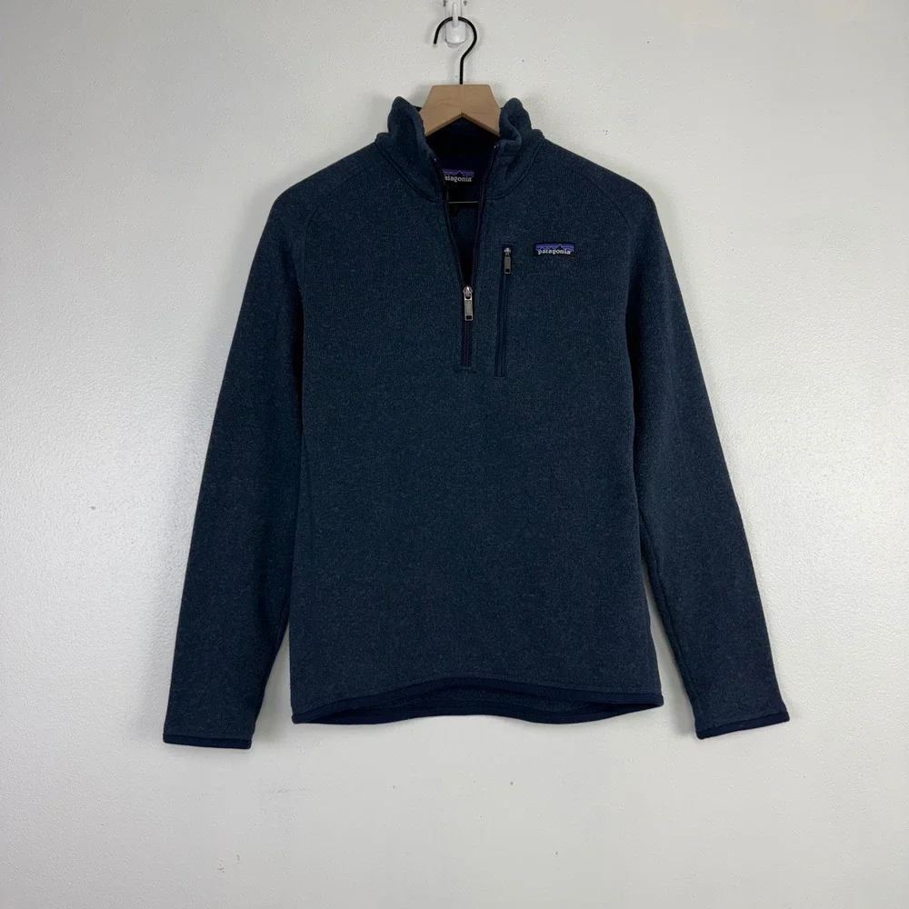 Patagonia Better Sweater Quarter Zip Pullover Mens S Blue Fleece Gorpcore Hiking